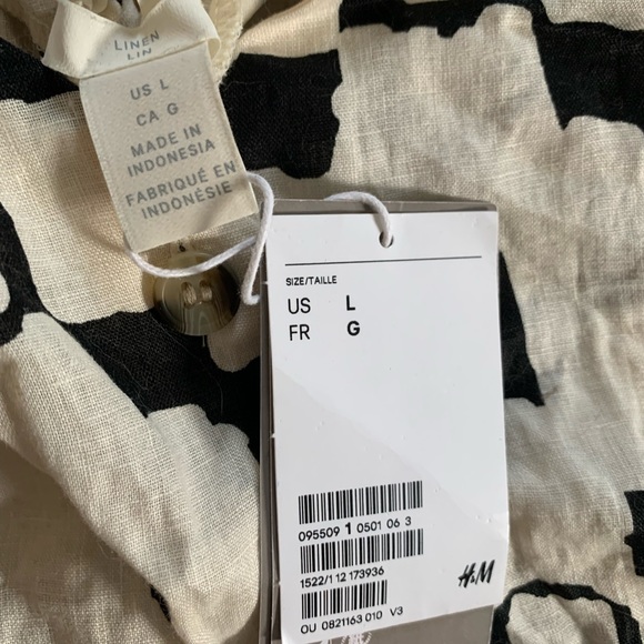 BNWT H&M Patterned Linen Tank - Picture 2 of 3